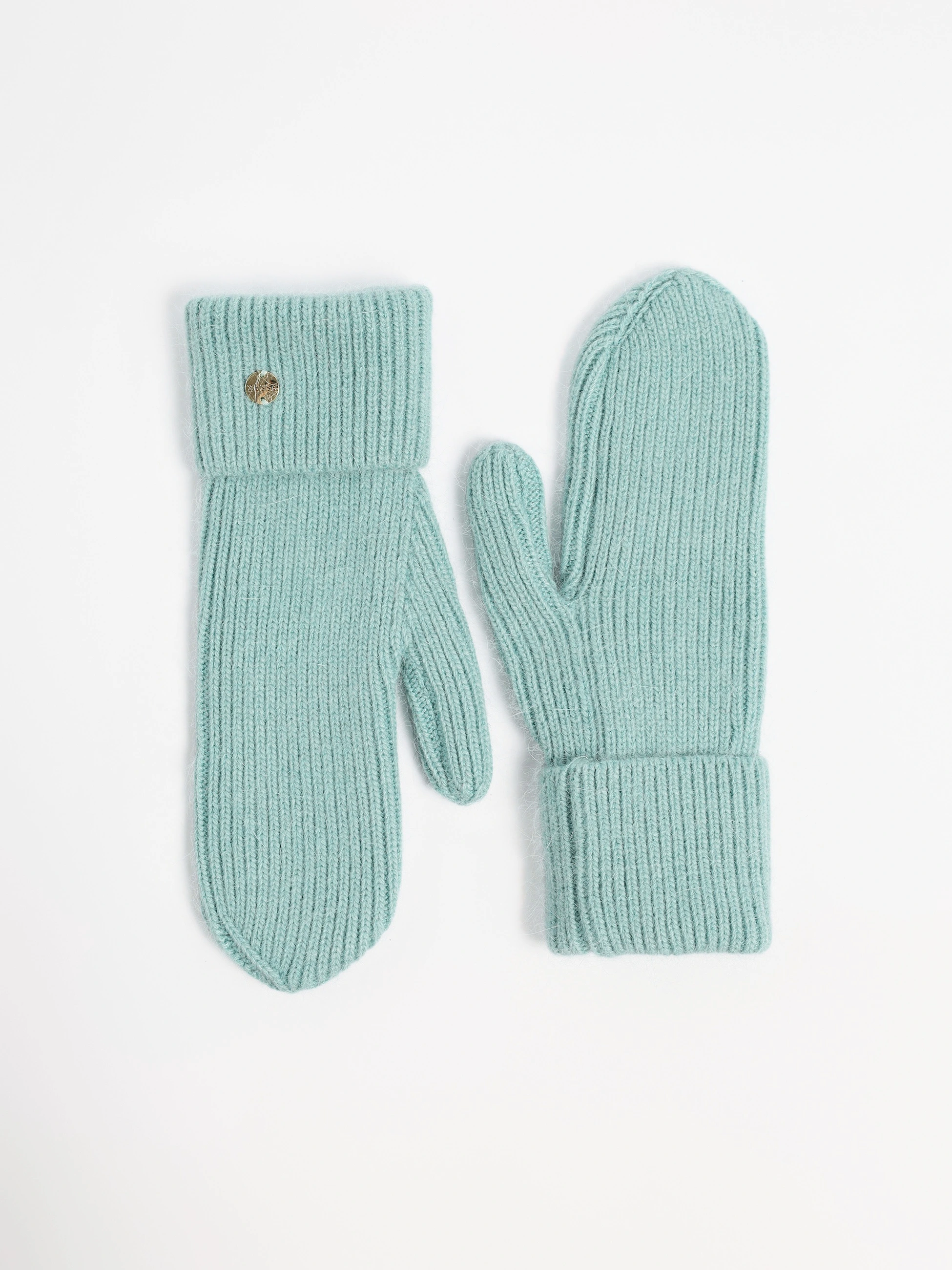 Варежки вязаные с отворотом в ассортименте